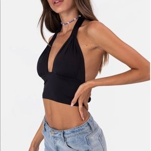 Adika Black Shangirla Halter Top